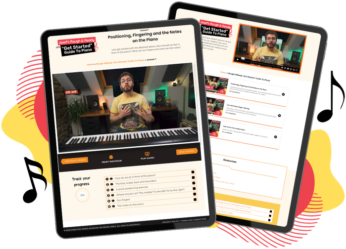 Josef's Rough & Ready "Get Started" Guide To Piano